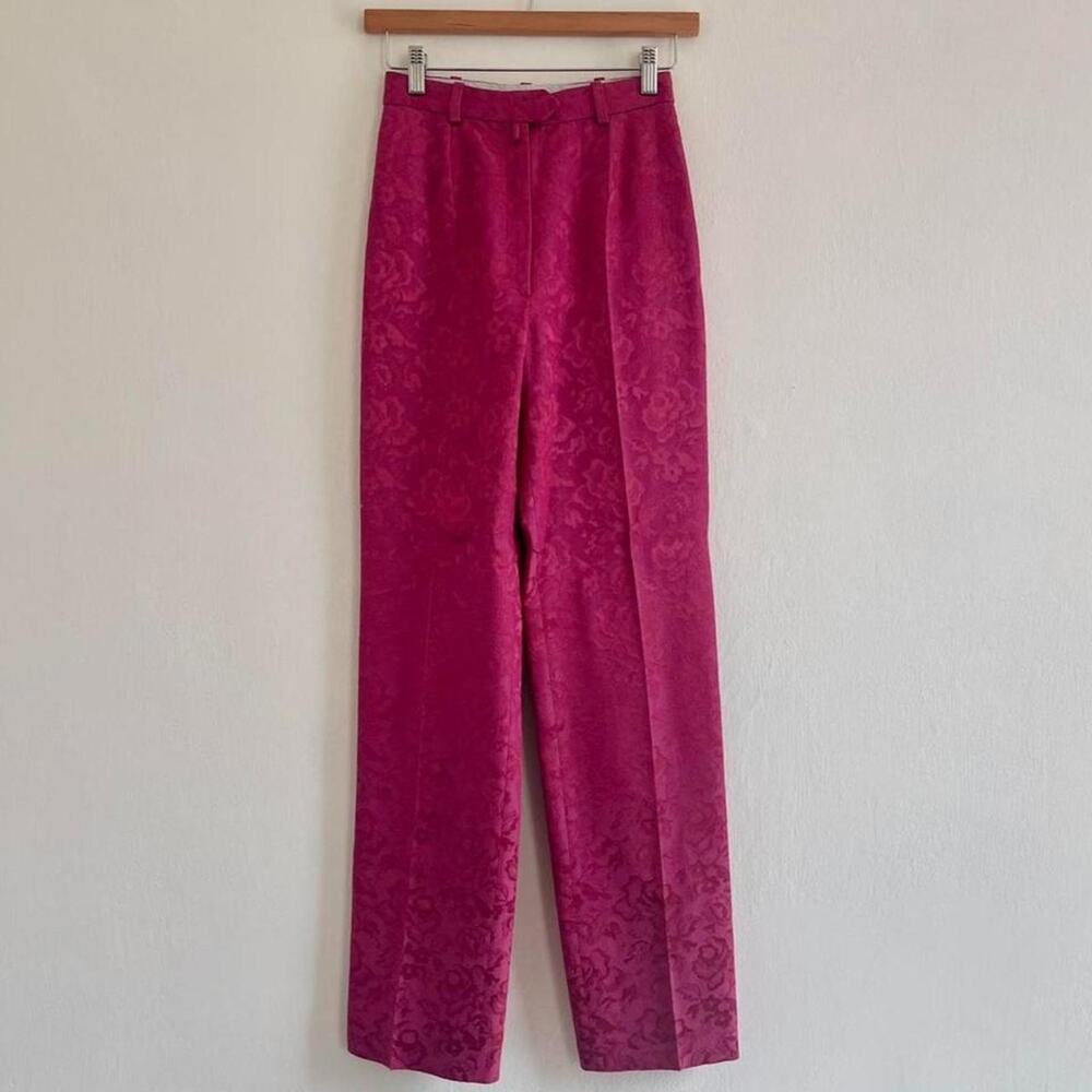 Vintage magenta christian dior jacquard